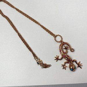 Betsey Johnson Lizard Necklace